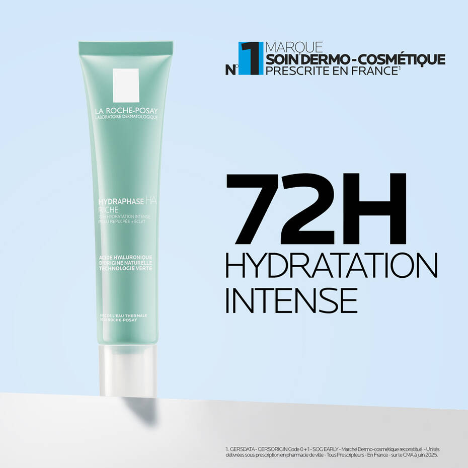 LA ROCHE-POSAY HYDRAPHASE HA RICHE  HYDRATANTE À L'ACIDE HYALURONIQUE  50ML