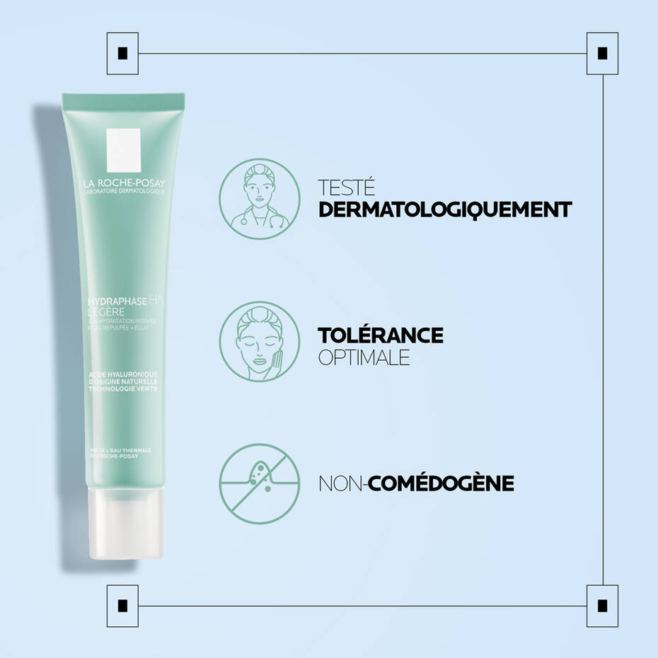 LA ROCHE POSAY HYDRAPHASE HA LÉGÈRE - LIGHT CRÈME HYDRATANTE À L'ACIDE HYALURONIQUE 40 ML