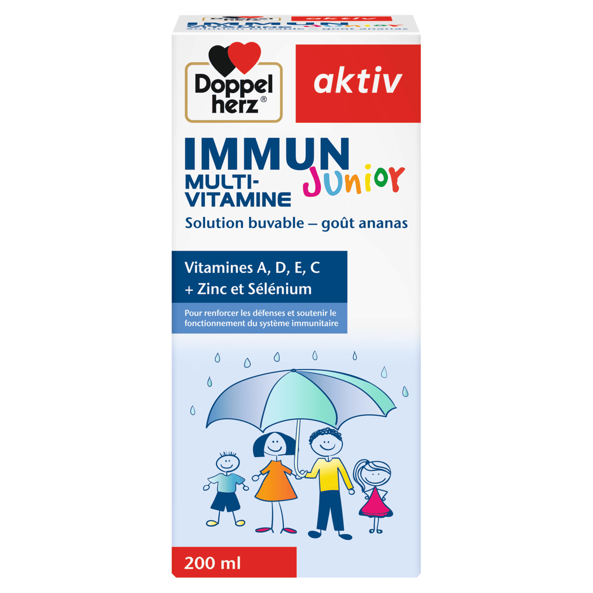 Doppel herz Activ immunité Multivitamine junior 200ml