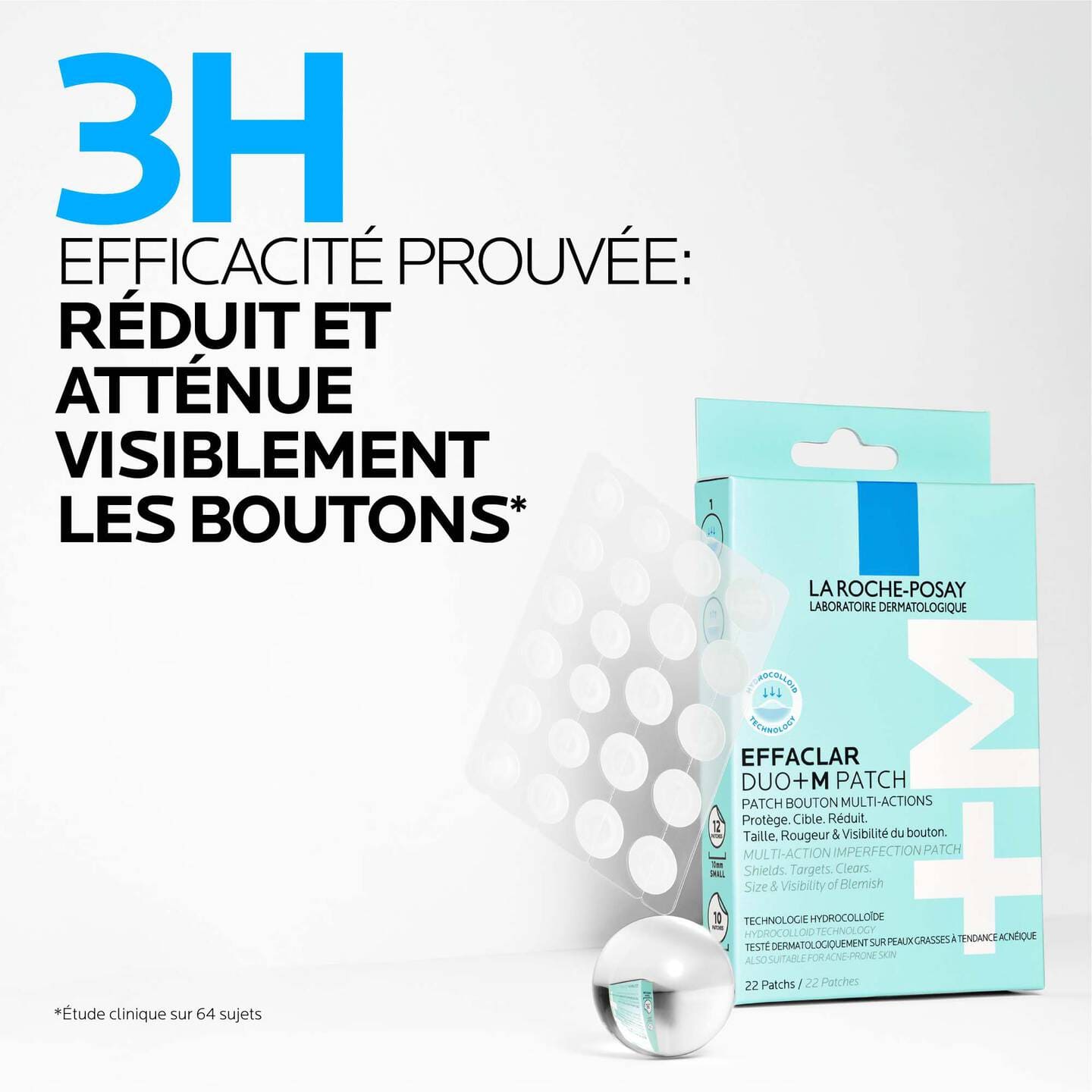 La Roche-Posay Effaclar Patch Anti-Imperfections DUO+M – Patches Anti-Boutons & Anti-Acné