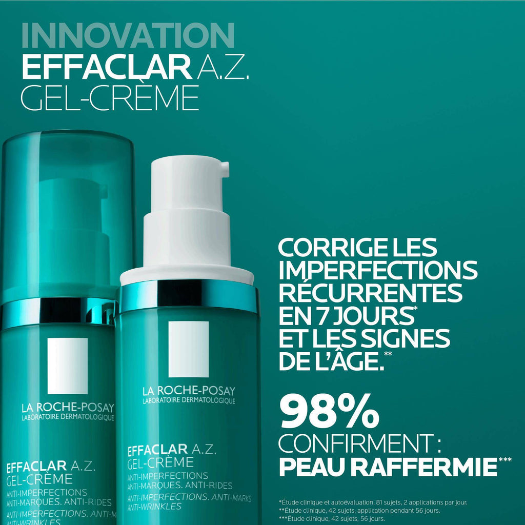 La Roche-Posay Effaclar A.Z Gel-Crème 40ml – Soin Anti-Imperfections & Réparateur