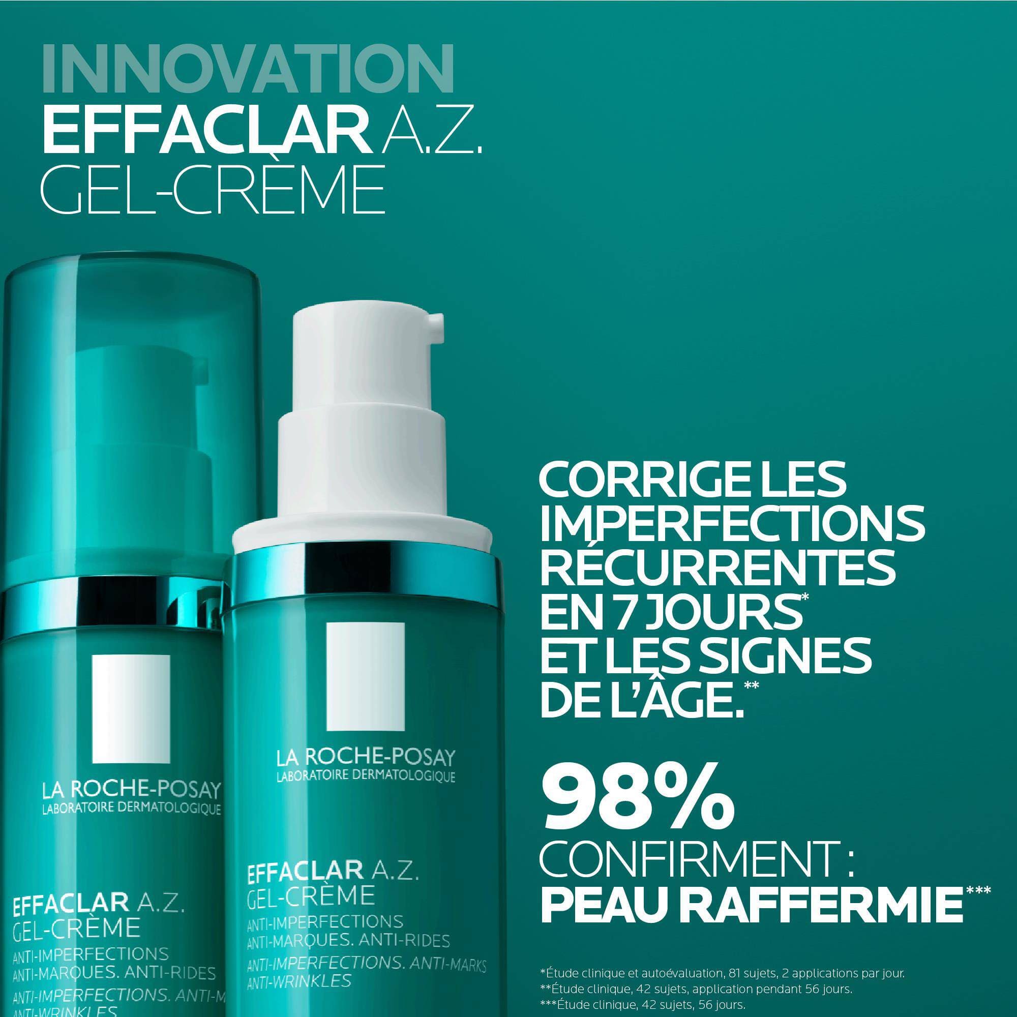 La Roche-Posay Effaclar A.Z Gel-Crème 40ml – Soin Anti-Imperfections & Réparateur