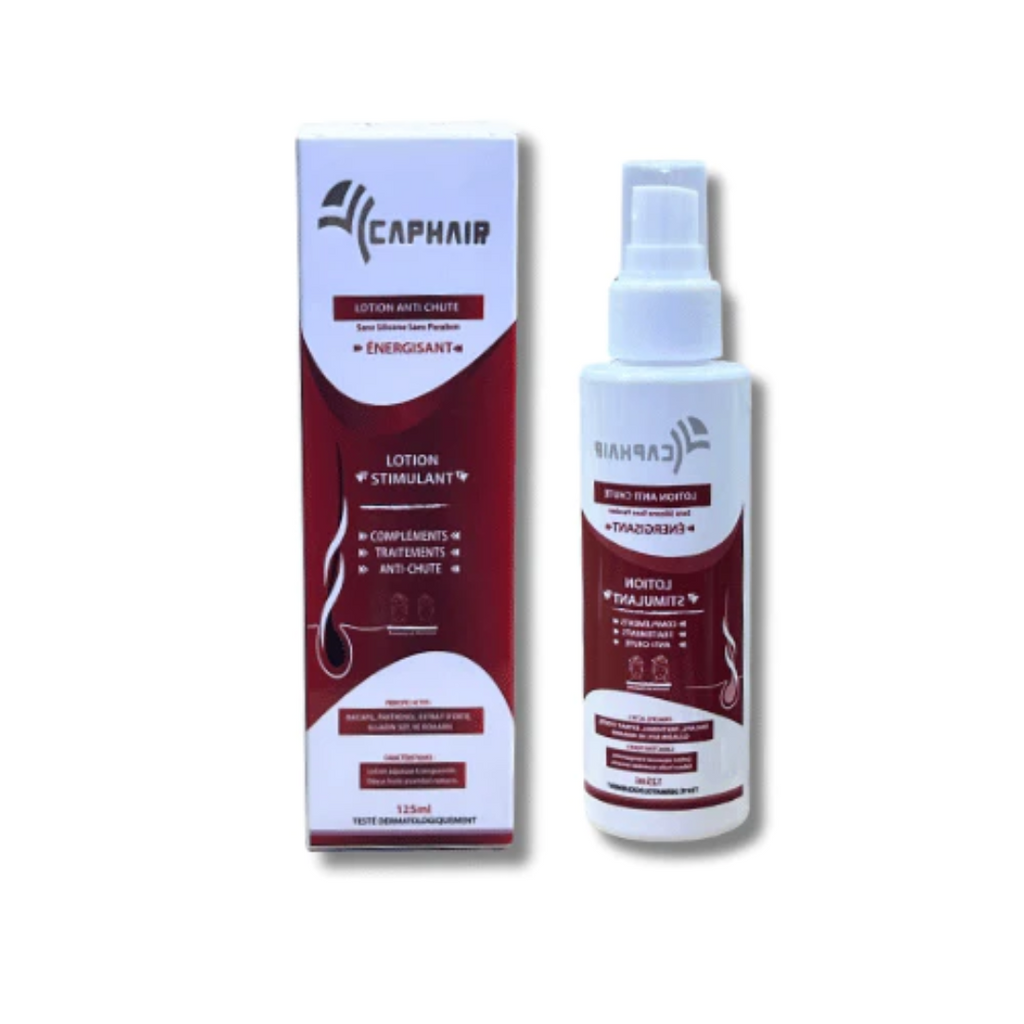 CAPHAIR Lotion Anti-Chute 125ml Application Directe Cuir Chevelu Réduit Chute Stimule Repousse Fortifie Racines