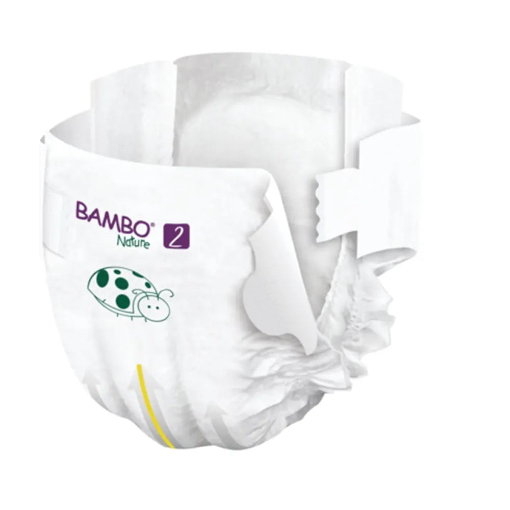Couches Bambo Nature Taille 2 (3-6kg) 30 unités