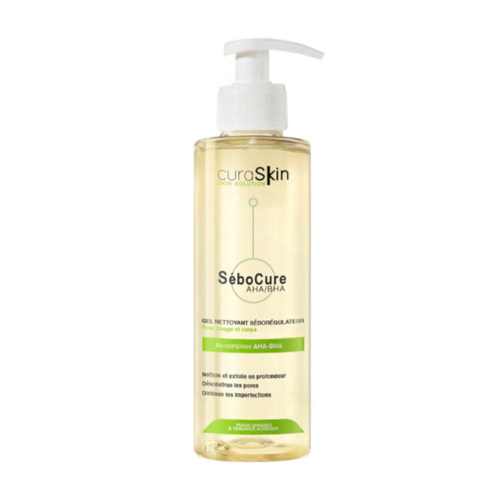 Curaskin Sebocure Gel Nettoyant Seboregulateur Peau Grasse  200ml
