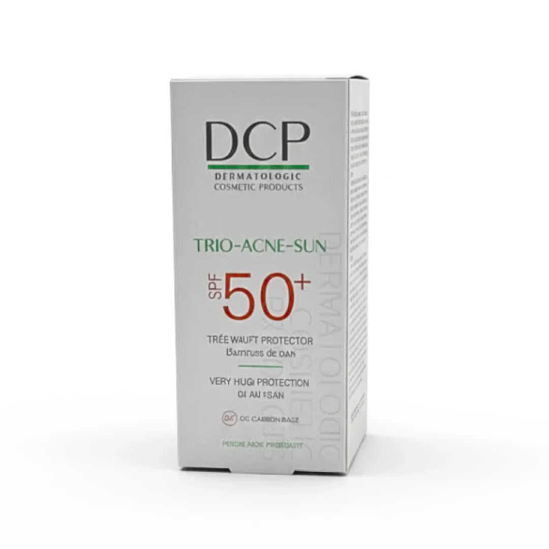 DCP Trio-Acne Sun SPF50+ 50ml Crème Solaire Anti-Acné Très Haute Protection Peaux Grasses Acnéiques
