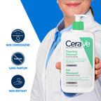 Cerave gel moussant nettoyant peau normale à grasse 473ml