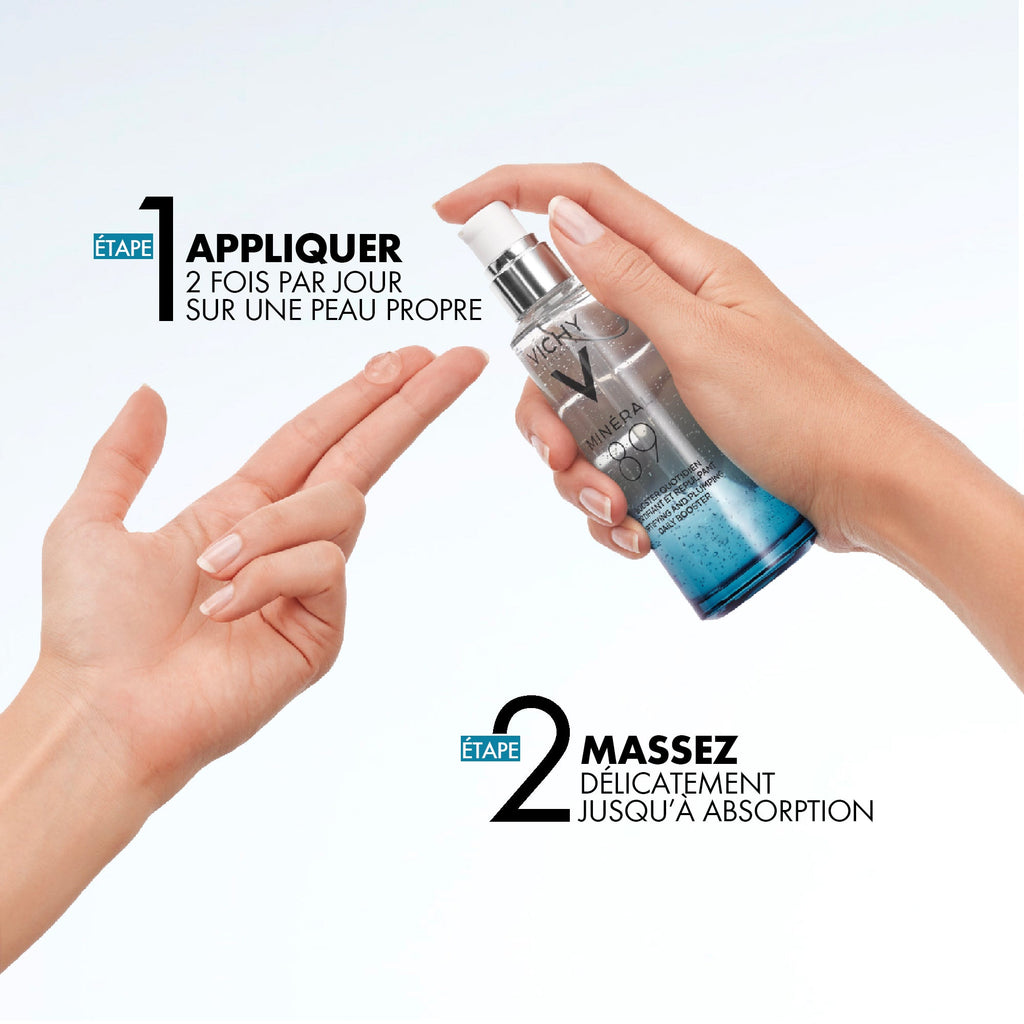 Vichy minéral 89 sérum booster hydratant fortifiant et repulpant 50 ml