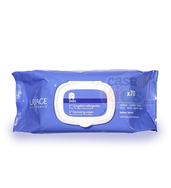 URIAGE BÉBÉ 1ERE LINGETTES NETTOYANTES 70 UNITES
