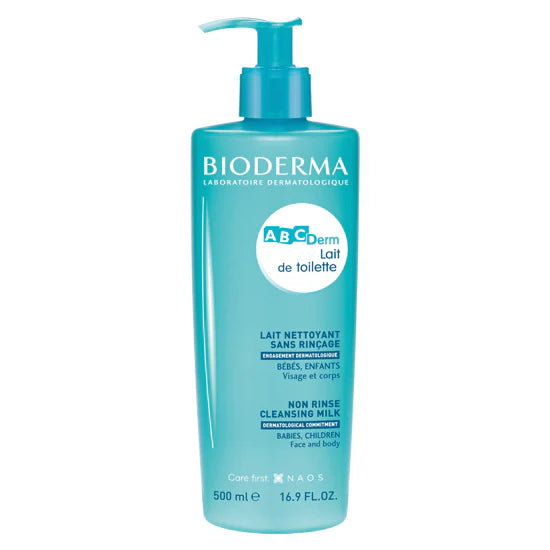 BIODERMA ABCDERM LAIT DE TOILETTE SANS RINÇAGE 500 ML