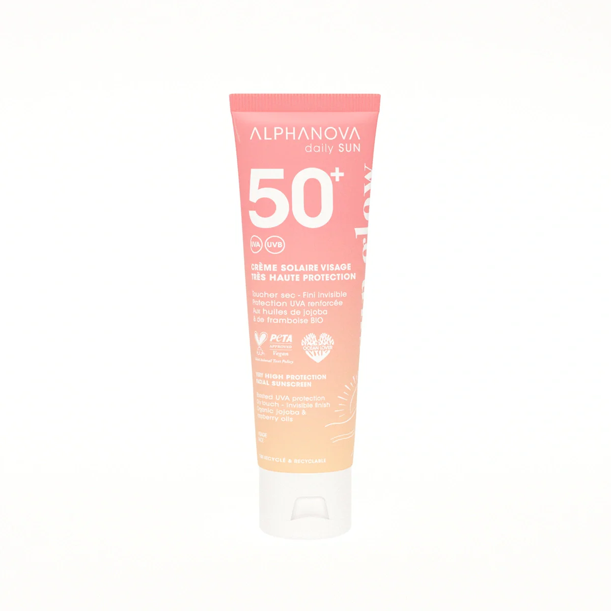 ALPHANOVA DAILY SUN CREME SOLAIRE VISAGE SPF 50+ SUN GLOW 50 ML