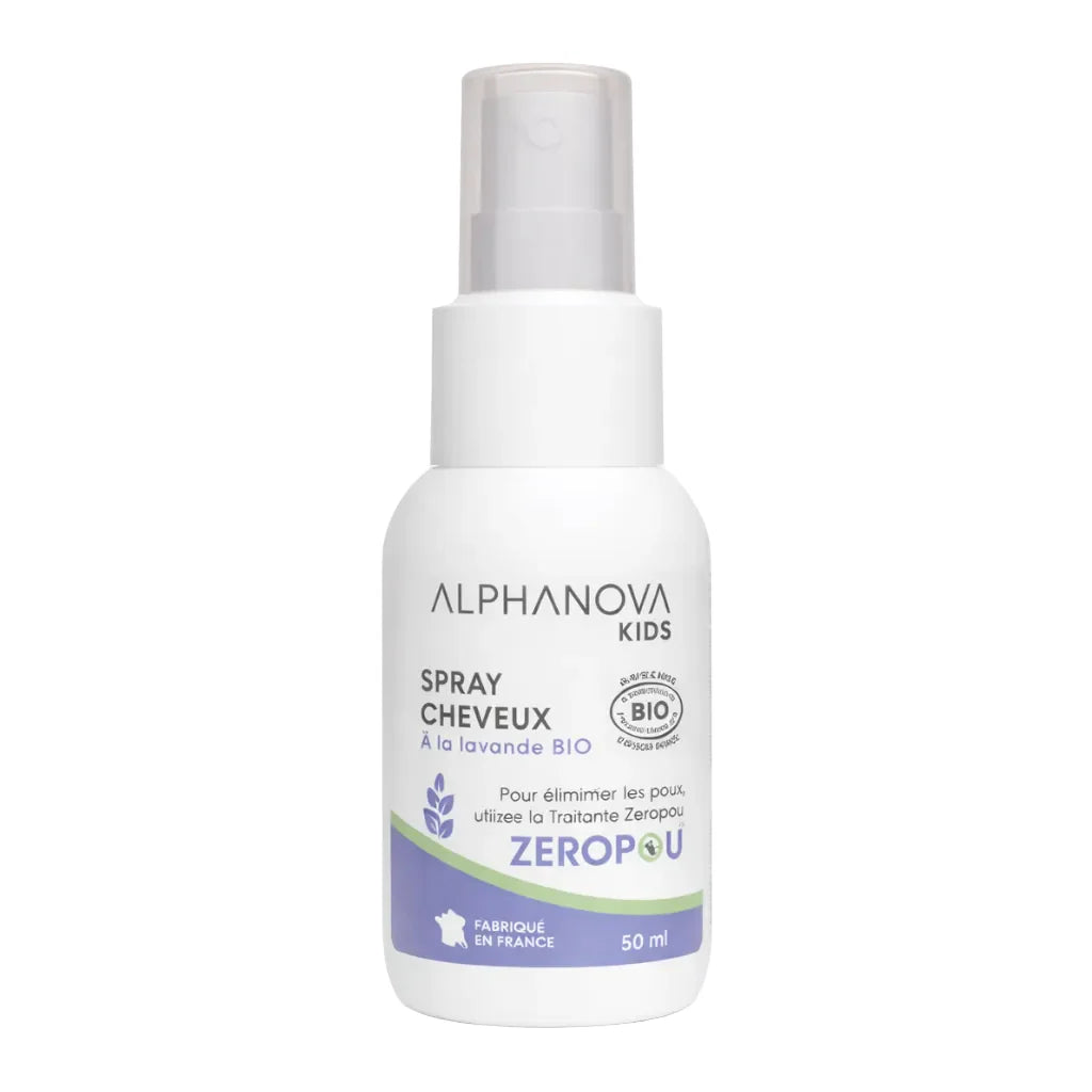 ALPHANOVA KIDS SPRAY CHEVEUX LAVANDE BIO 50 ML – PROTECTION NATURELLE ENFANT