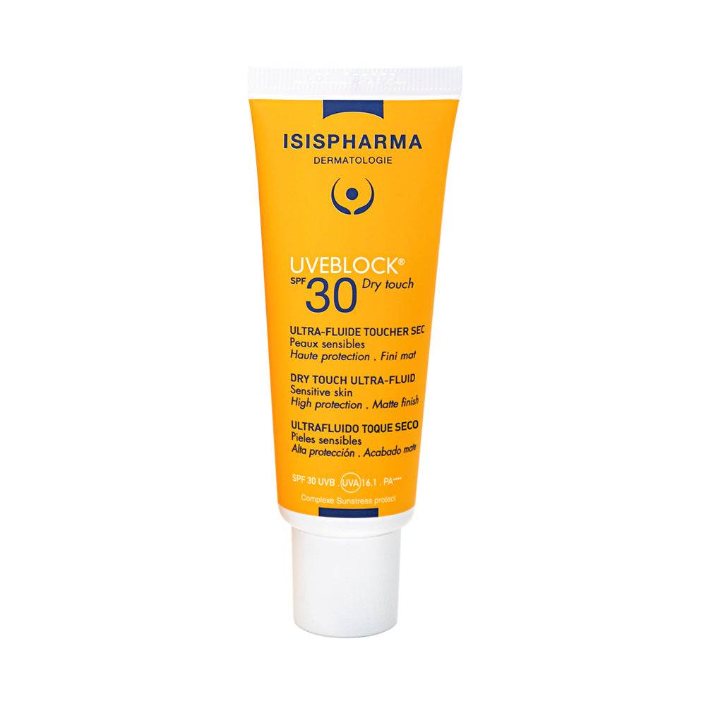 Isispharma Uveblock Ultra-Fluide Touché Sec  teinté  claire SPF30 40ml