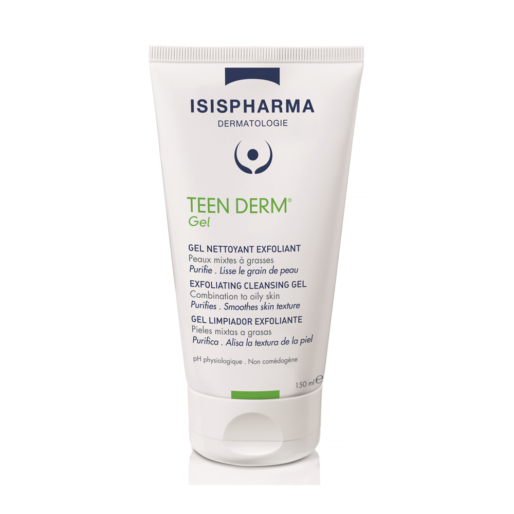 Isispharma Teen Derm Gel Nettoyant Exfoliant