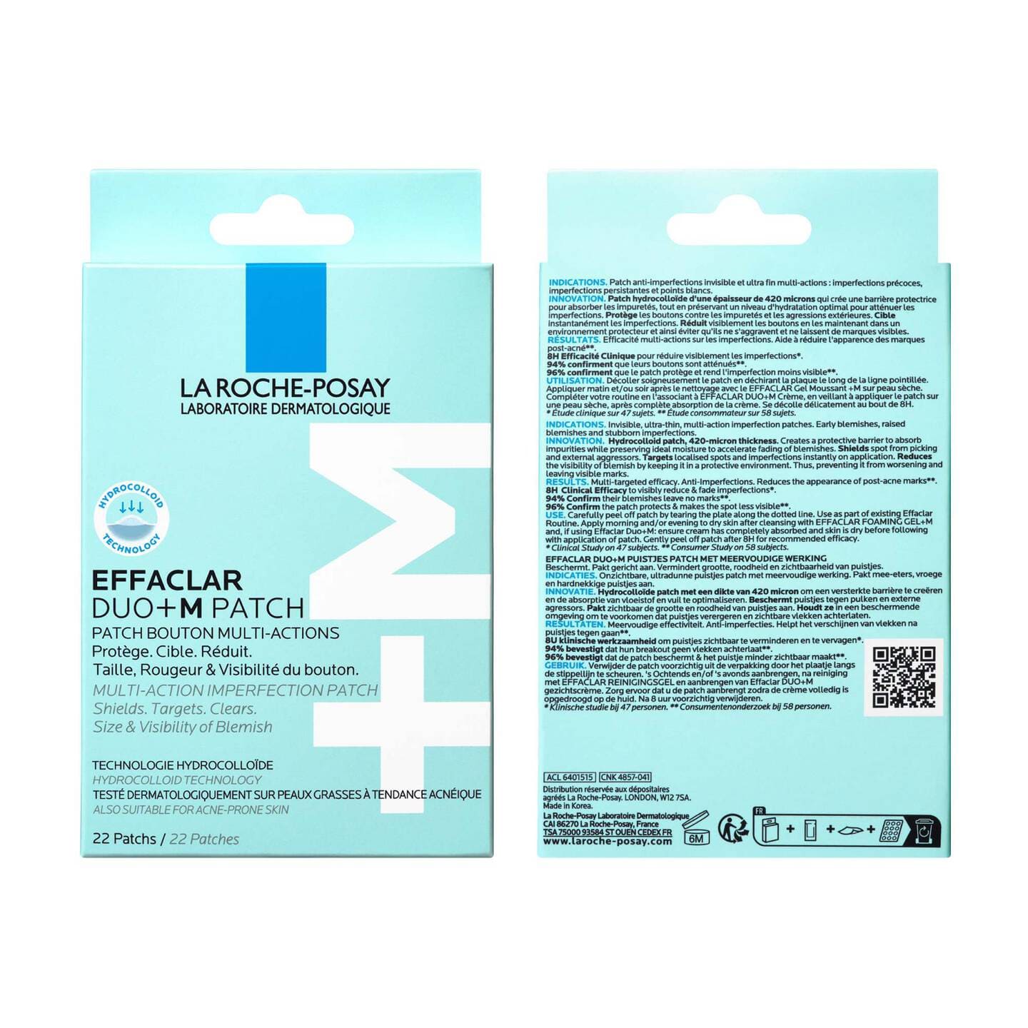 La Roche-Posay Effaclar Patch Anti-Imperfections DUO+M – Patches Anti-Boutons & Anti-Acné