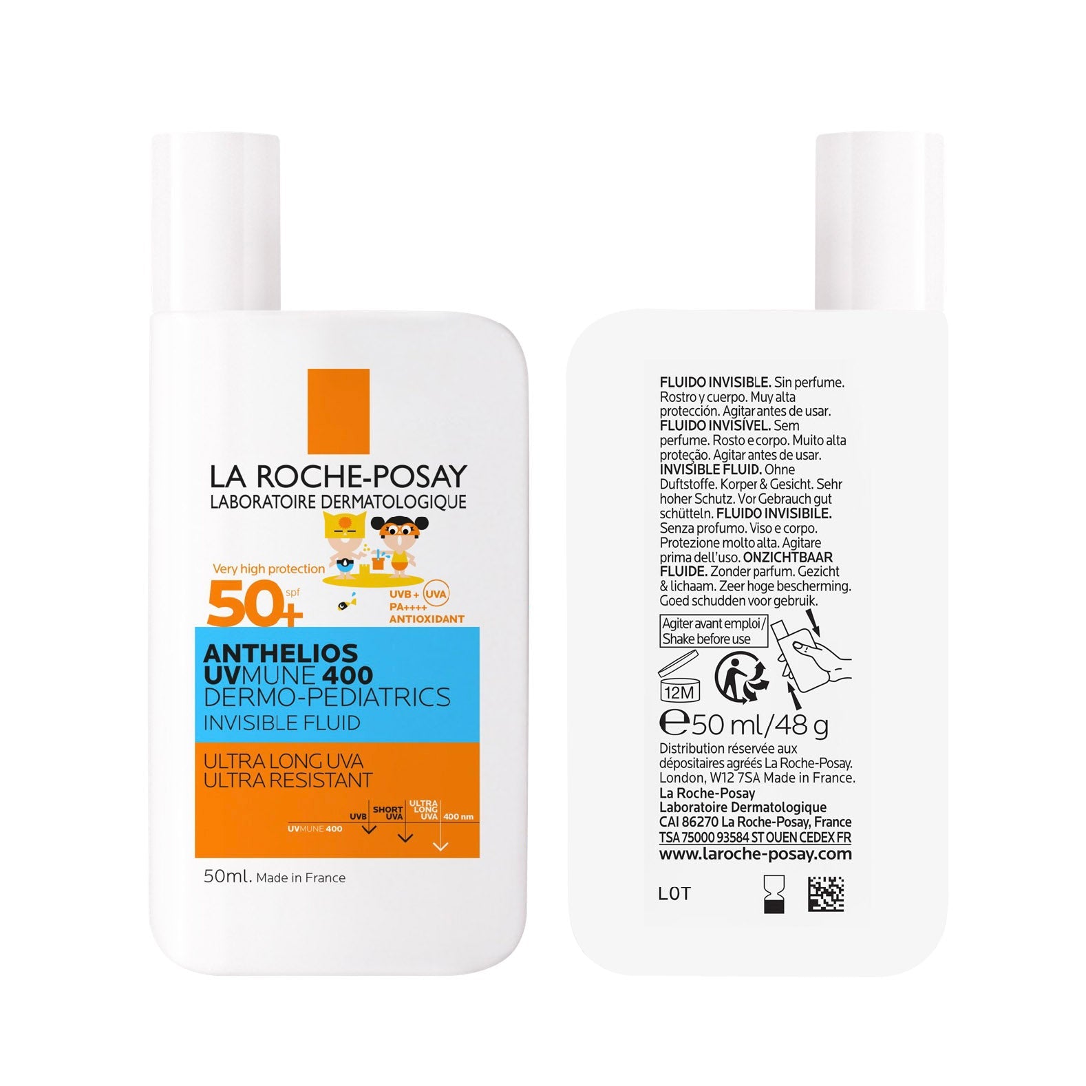 La roche posay anthelios uvmune 400 dermo-pediatrics fluide invisible