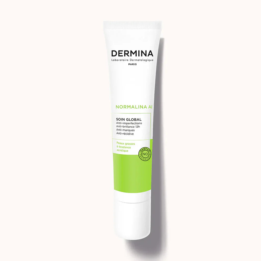 DERMINA Normalina AI Soin Global 40ml Crème Anti-Acné Anti-Imperfections Peaux Grasses Acnéiques