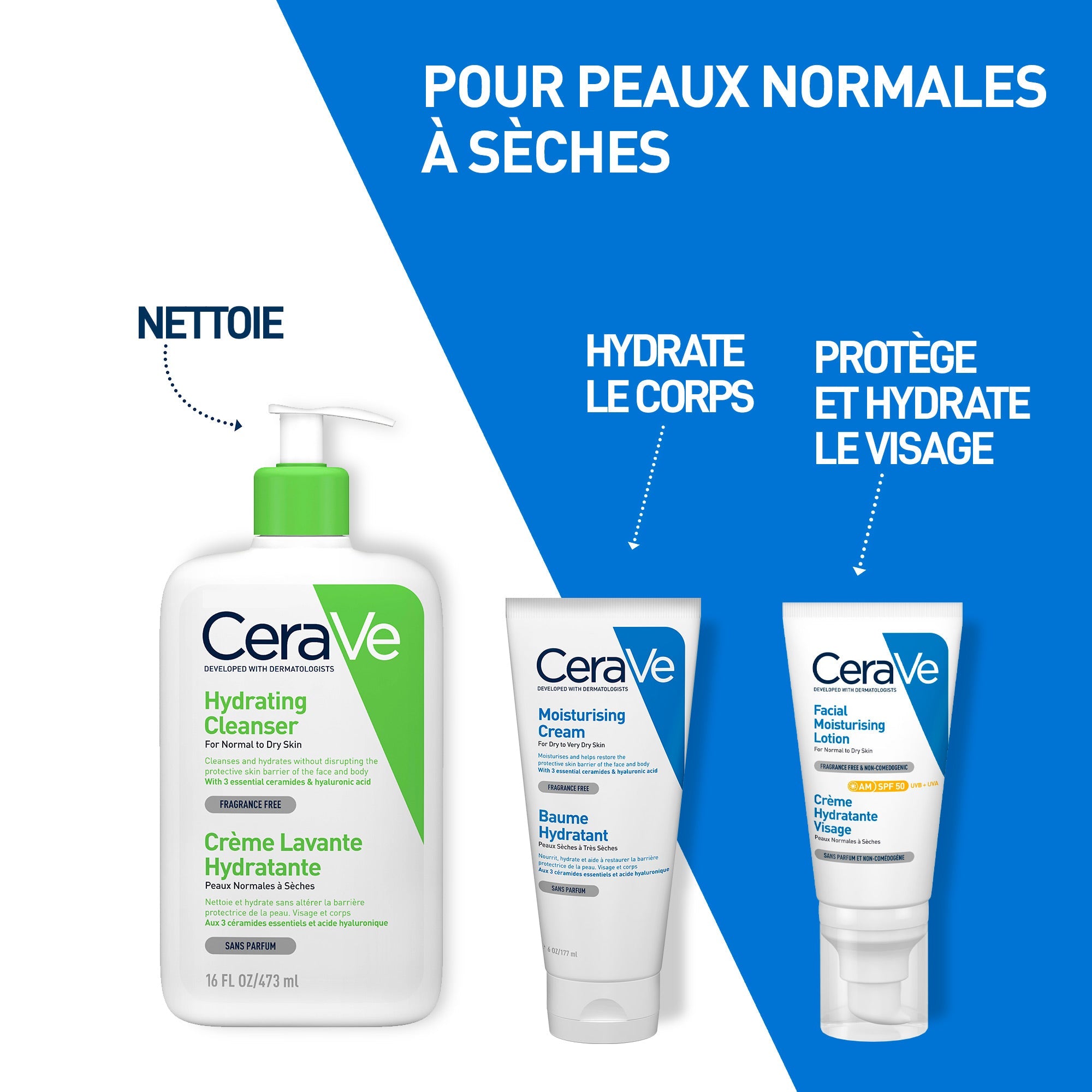 Cerave baume hydratant nourrissant peau sèche à très sèche 177ml