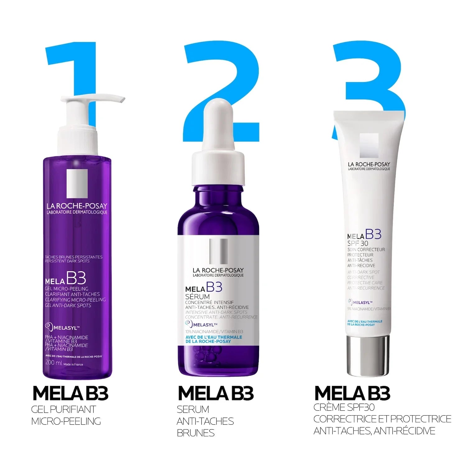 LA ROCHE POSAY MELA B3 SÉRUM 30ML = ANTHELIOS FLUIDE ANTI TACHES SPF 50 15 ML OFFERT