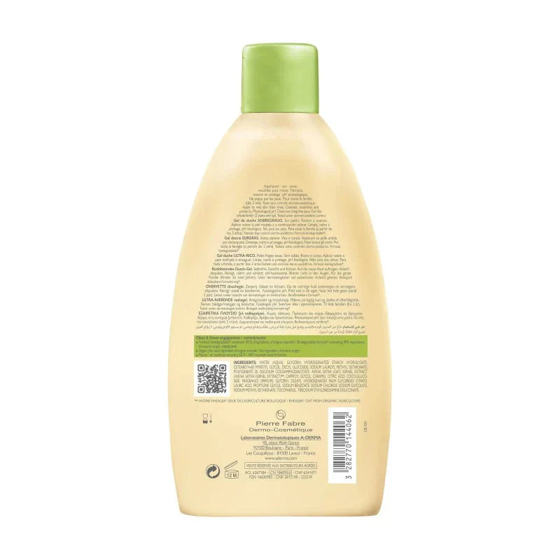 A-Derma Gel Douche Surgras Ultra Rich 500ml