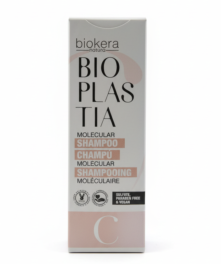 BIOKERA Bioplastia Shampooing 300ml Moléculaire Réparation Cheveux Abîmés
