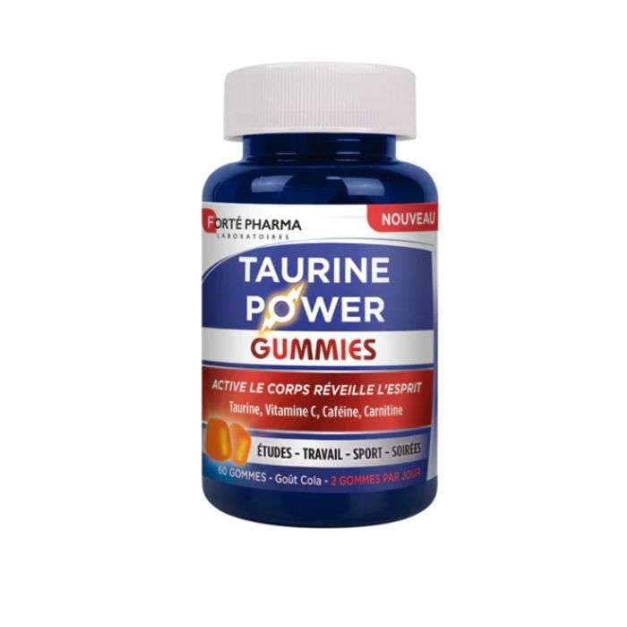 FORTE PHARMA Taurine Power Gummies 60 Gummies Goût Cola – Énergie et vitalité
