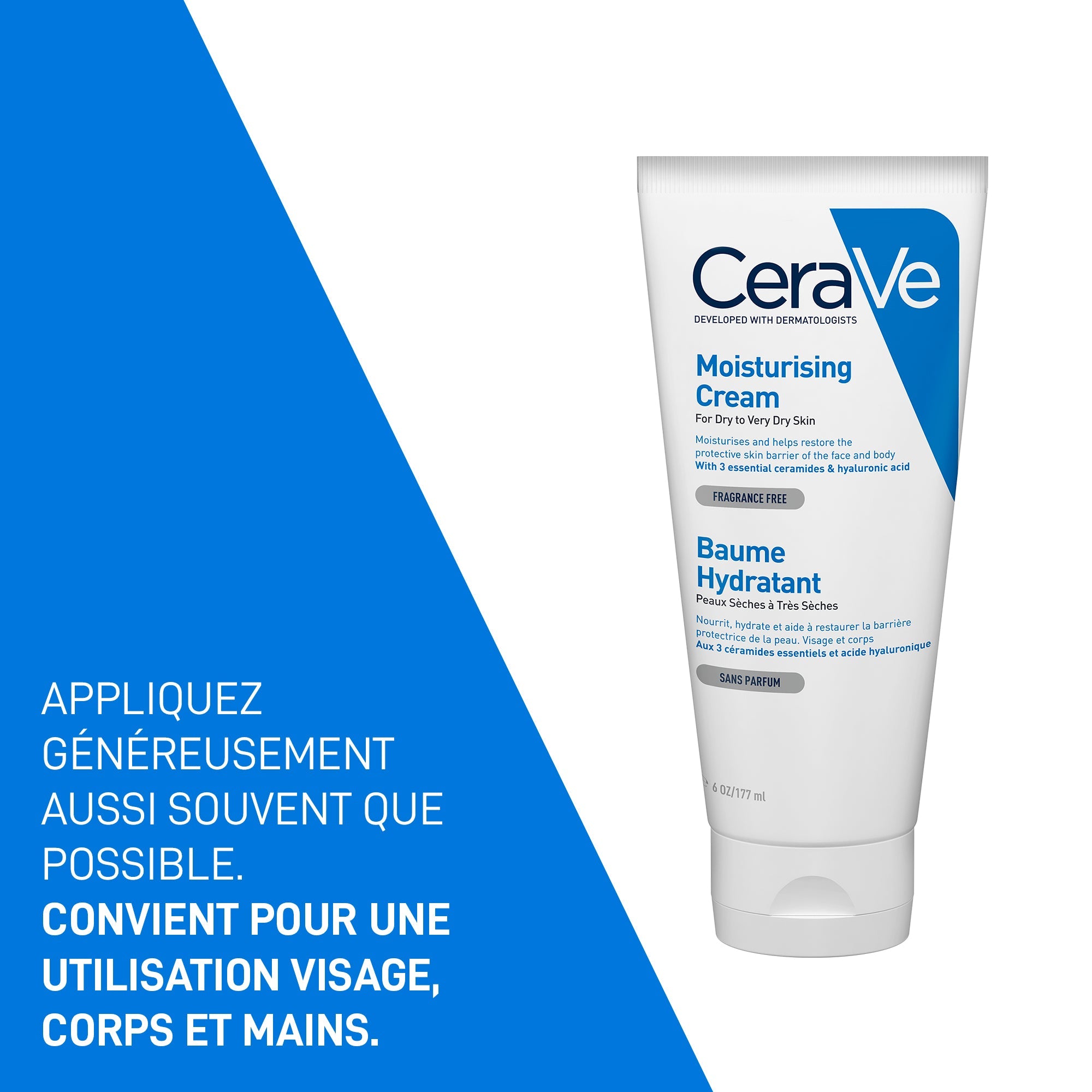 Cerave baume hydratant nourrissant peau sèche à très sèche 177ml