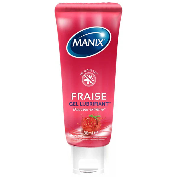 MANIX GEL LUBRIFIANT DOUCEUR EXTREME A LA FRAISE 80 ML